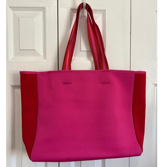 Summersalt Pink and Red Neoprene Scuba Beach Tote - Picture 5 of 8